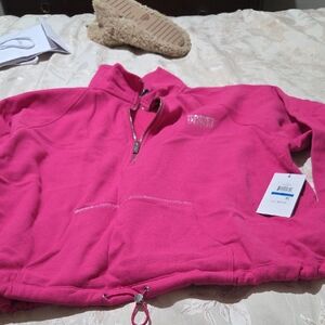 DKNY Sport Fuchsia Quarter-Zip Top